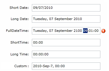 VIBlend Silverlight Date and Time Editor Control